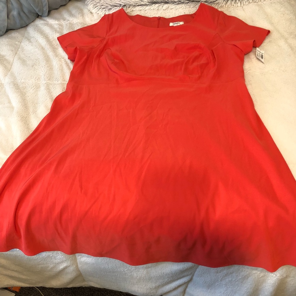 Bright coral dress (PLUS SIZE)